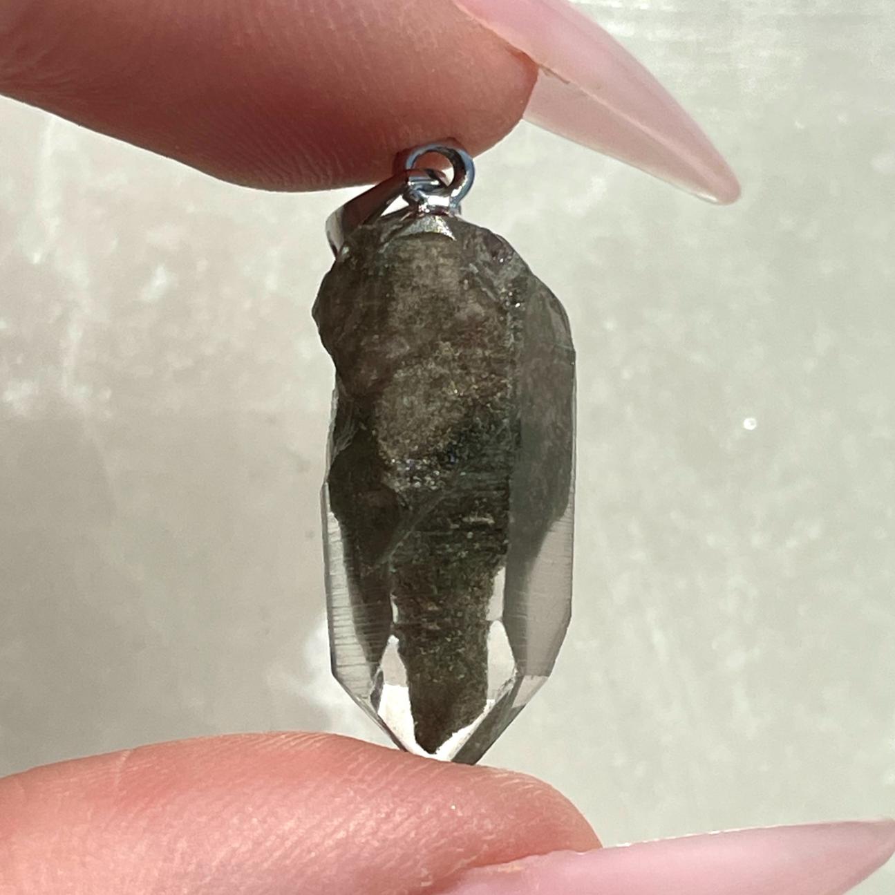 Green Phantom A+ Sterling Silver Pendant Green Phantom A+ Sterling Silver Pendant